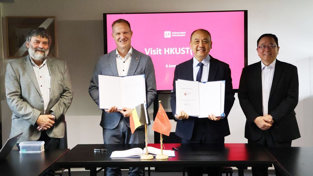 HKUST(GZ) Society Hub and Antwerp School of Management sign letter of intent on cooperation