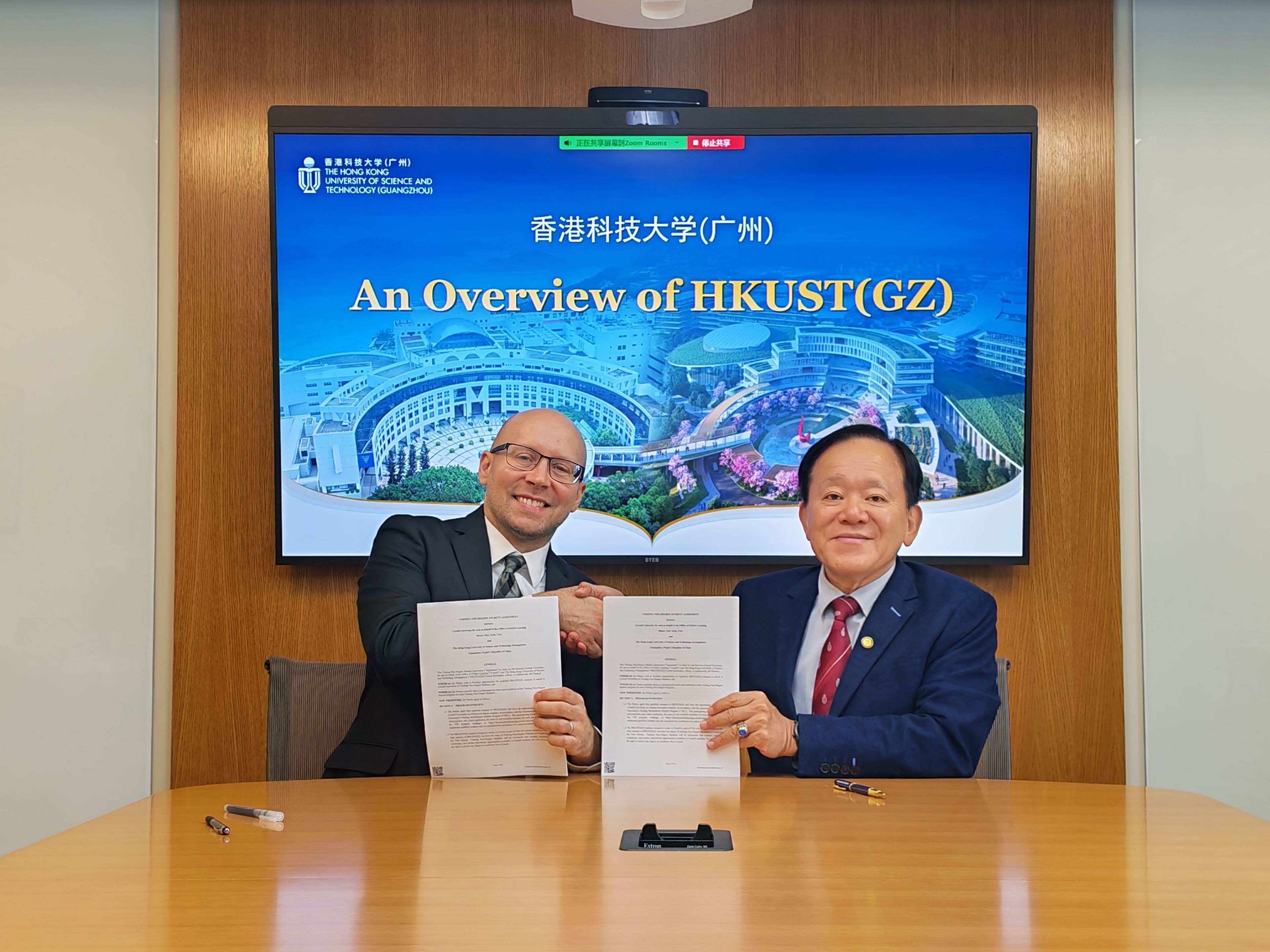 HKUST(GZ) Delegation Visits US, Canada; Signs Agreement with Cornell